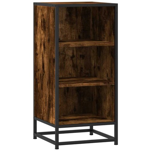 Maison Chic Komoda - Predalnik dimljeni hrast 35,5x35x76 cm inženirski les in kovina, (21720012) Slike