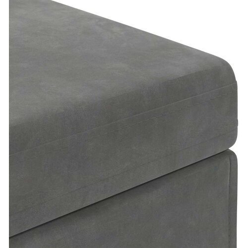  Stolica Tamno siva 81 x 41 x 40 cm Svileni i Fino Radeći Drvo - Tamno siva 80 cm Bar&amp;scaron;un Slike