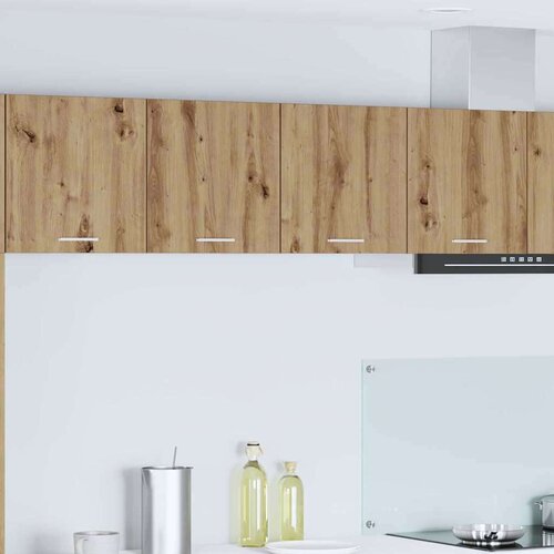 vidaXL Viseča omarica s polico Riga Umetni hrast 80 x 31 x 40 cm Cene