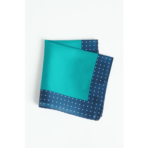 ALTINYILDIZ CLASSICS Men's Green-Navy Blue Patterned Handkerchief Cene