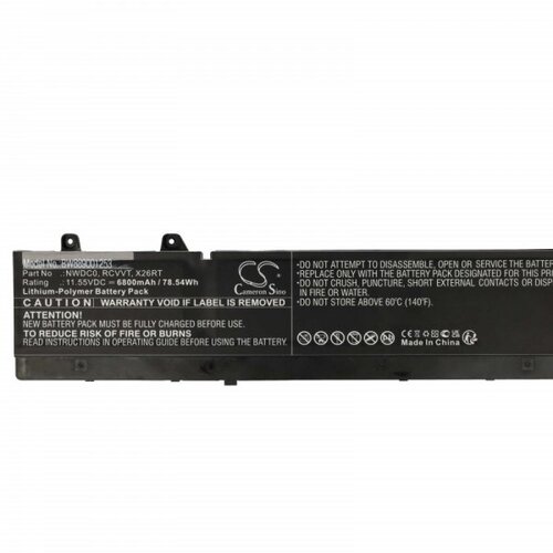 VHBW Baterija za Dell Precision 7670, 6800 mAh Cene