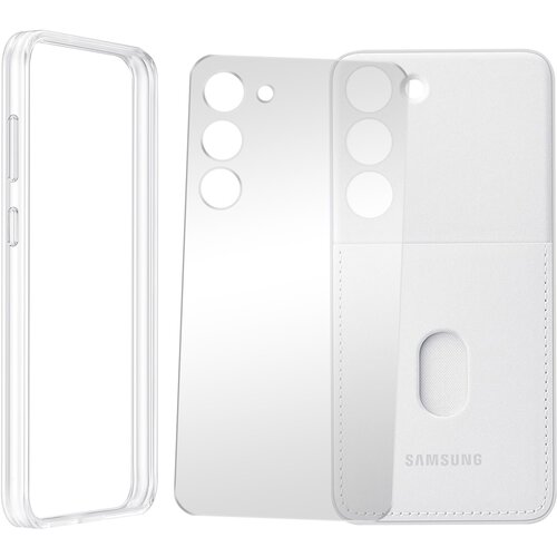 Samsung Uradni ovitek za Galaxy S23 Plus, ojacana za&amp;scaron;cita z izmenljivim zadnjim držalom za kartice - bel, (20714073) Slike