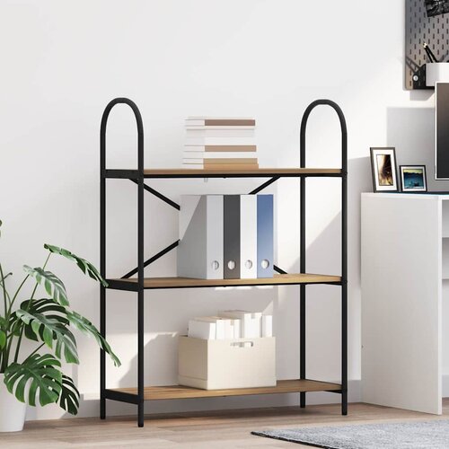 VidaXL Polica hrast artisan 80 x 30 x 109 cm Konstruirano drvo Slike
