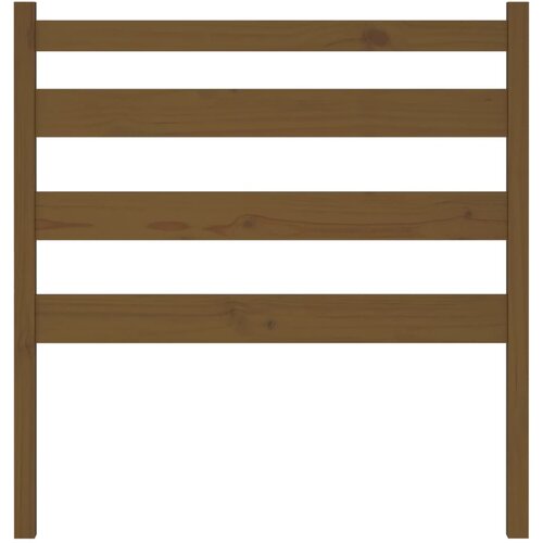  Uzglavlje za krevet boja meda 81 x 4 x 100 cm masivna borovina Slike