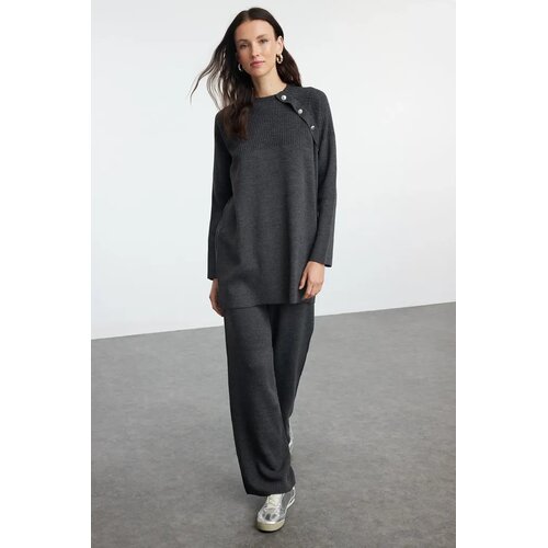 Trendyol Modest Ženski komplet Tctaw24Us00042, Tamnosivi Slike