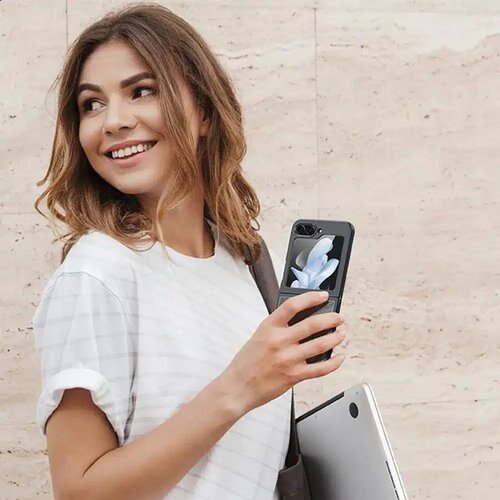 Dux ducis Aimo &amp;ndash; premium za&amp;scaron;čitna maska za Samsung Galaxy Z Flip5 5G črna Slike