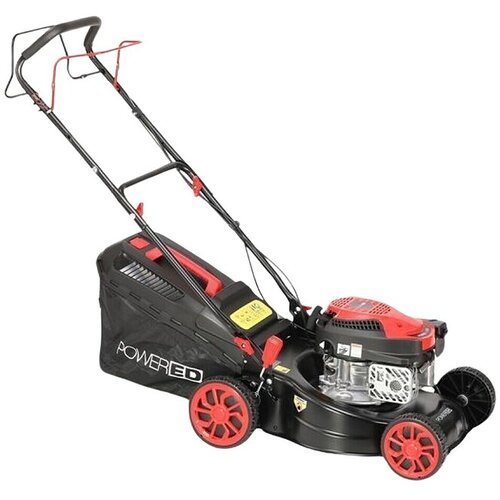 POWERED Benzinska kosilica PWRB-42 ER (127,1 cm&amp;sup3;, &amp;Scaron;irina reza: 42 cm) + BAUHAUS jamstvo 5 godina na uređaje na električni ili motorni pogon Slike