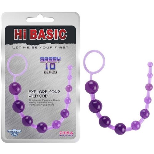 Fantazija Analne kuglice SASSY Anal Beads Purple Cene
