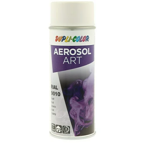 Dupli color Aerosol Art Lak za raspršivanje RAL 9010 (Čisto bijele boje, 400 ml, Mat)