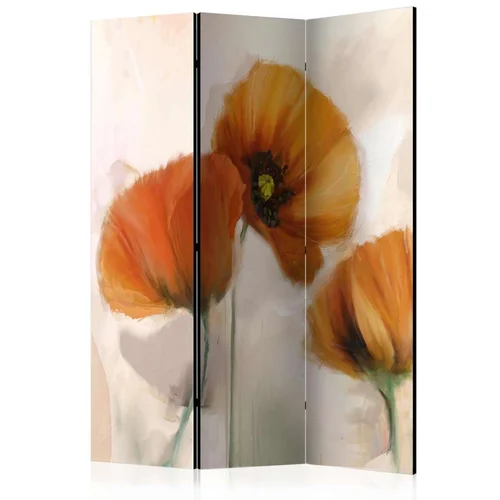  Paravan u 3 dijela - poppies - vintage [Room Dividers] 135x172