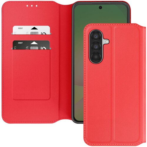 AVIZAR torbica za samsung galaxy A56 z držalom za kartice in funkcijo stojala, rdeča, (5000013446) Cene