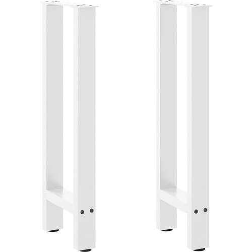 Furnova Noge kavne mizice bela 2 kosa 38x(72-73) cm jeklo, (21913764) Slike