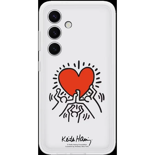 Samsung Galaxy S24 Flipsuit Case White includes White Keith Haring plate