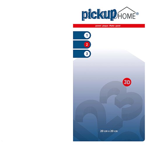 X 3D Home Pločica s oznakom (D &amp;Scaron;: 20 20 cm, Bijele boje) Slike