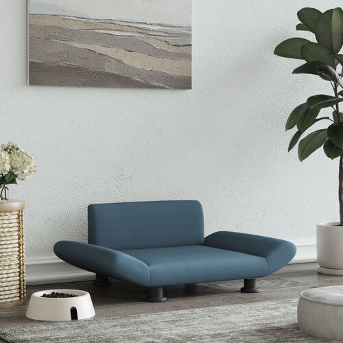 VidaXL Pasja postelja temno siva 70x45x28 cm blago Slike