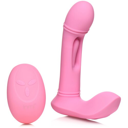 Flickers G-Flick Flicking G-Spot Vibrator with Remote Pink Cene