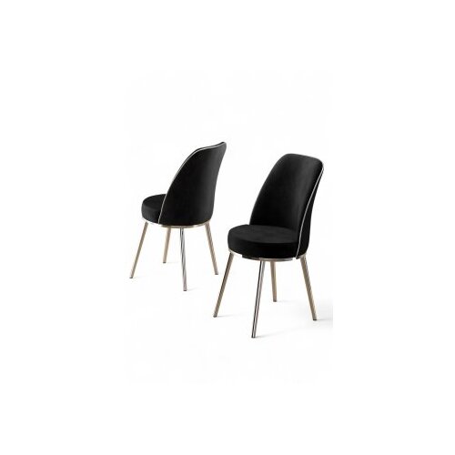 Hanah home Pefa set stolica, 45x91x42 cm, 4 dijela, Crna i srebrna boja Cene