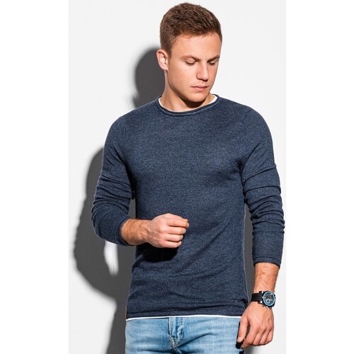 Ombre Puloverji Mo&amp;scaron;ki pulover (E121NAVY-MELANGE) pisana Slike