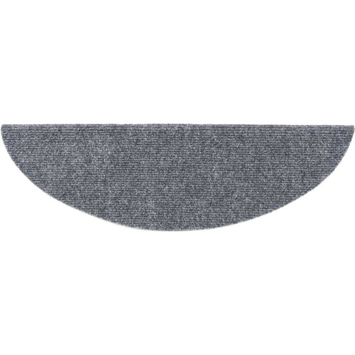 VidaXL Samolepilne preproge za stopnice 10 kosov svetlo sive 56x17x3cm Slike