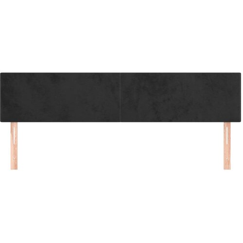  Uzglavlja crna 200x5x78/88 cm bar&amp;scaron;unasta Slike