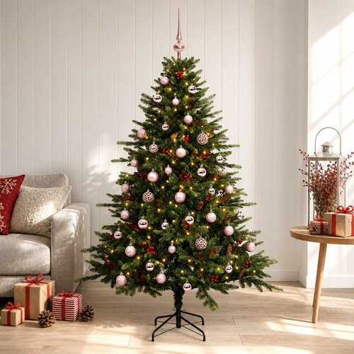  Umjetno božićno drvce s kuglicom 150 cm 150 LED lampica Cene