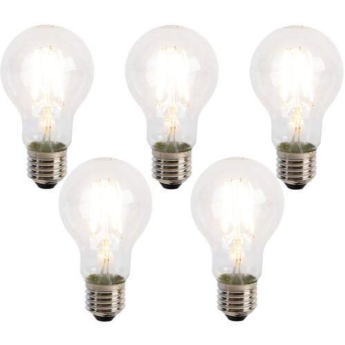 LUEDD Komplet 5 LED žarnic E27 z žarilno nitko A60 senzor mraka 4W 470lm 2700K Cene