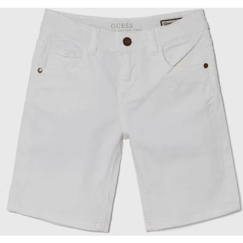 Guess Otroške kratke hlače iz jeansa bela barva