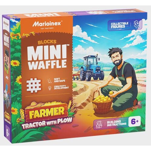 Marioinex Mini Waffle Farmer 50 kom, Tractor with Plow Cijene