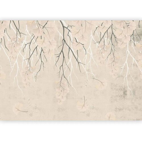  Foto tapeta - Abstract falling leaves - subtle nature motif with branches 343x256 Cijene