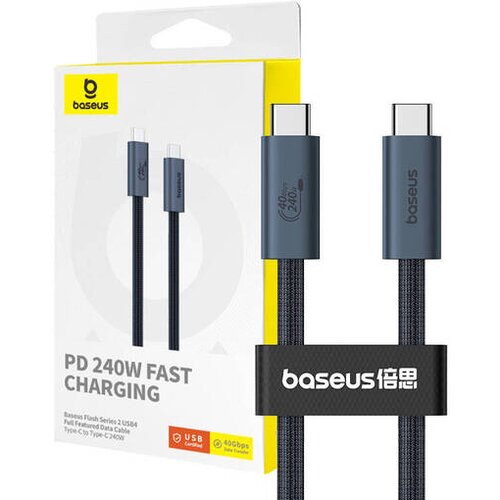 Baseus USB C to USB C data cable 1 m 240 W Black Cijene