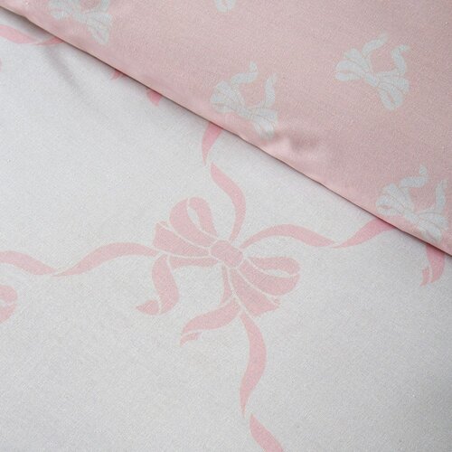Catherine Lansfield Rožnata enojna posteljnina 135x200 cm Pretty Bows &amp;ndash; Slike
