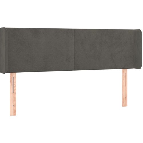 Maison Chic vzglavna omarica - nočna omarica - posteljna omarica z u&amp;scaron;esi temno sivo 147x16x78/88 cm žamet, (21712135) Slike