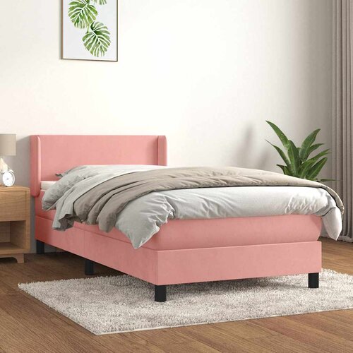 Box spring krevet s madracem ružičasti 90x190 cm bar&scaron;unasti Cijene