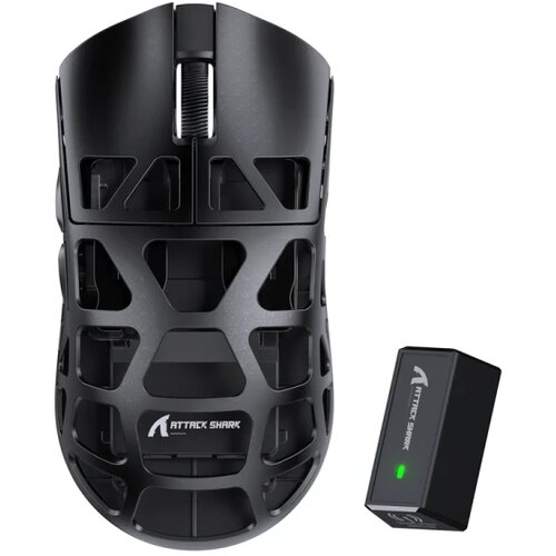 Attack Shark bežični gaming mi&amp;scaron; R3 PAW3395/Magnesium/Superlight/8KHz pooling/black Slike