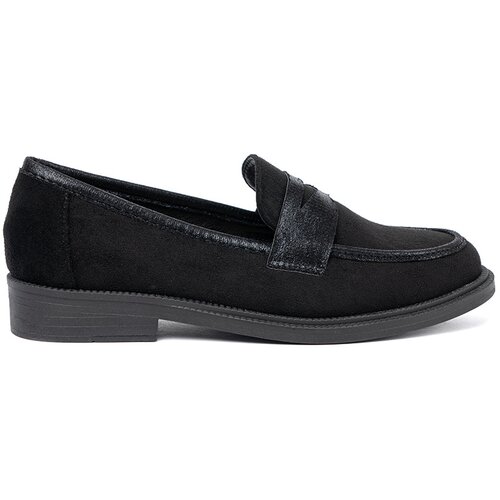 Shelvt Black suede loafers Cene