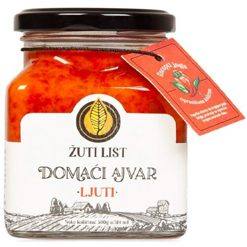 Nepoznato Ajvar ŽUTI LIST domaći ljuti 300g Cene