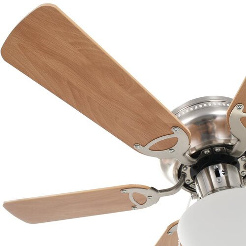  Ukrasni stropni ventilator sa svjetlom 82 cm svijetlosmeđi Slike
