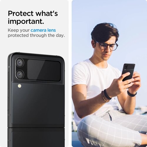 Spigen Optik.TR steklo za kamero (2 kosa) - Samsung Galaxy Z Flip 3 5G Slike