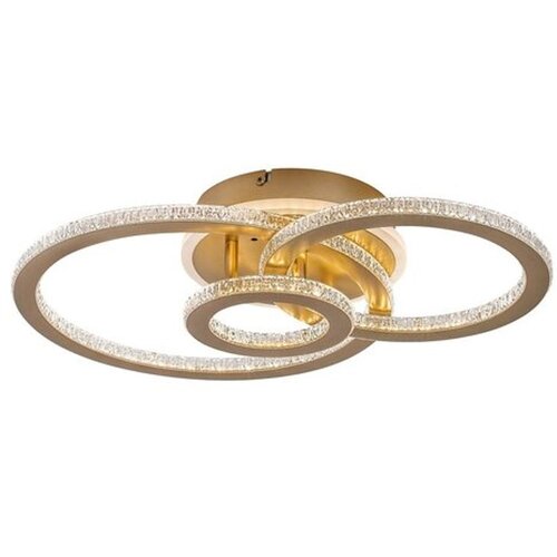 Rabalux Maziar LED plafonjera 52 cm 40 W daljinski upravljač zlatna 71307 Slike
