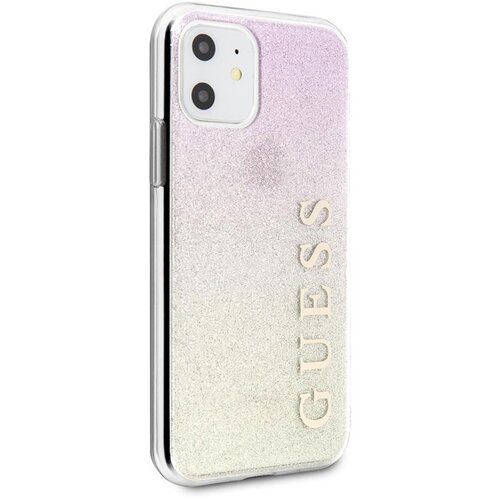 Guess Ovitek GUHCN65PCUGLGPI Iphone 11 PRO MAX, srebrn-roza, (20689601) Cene