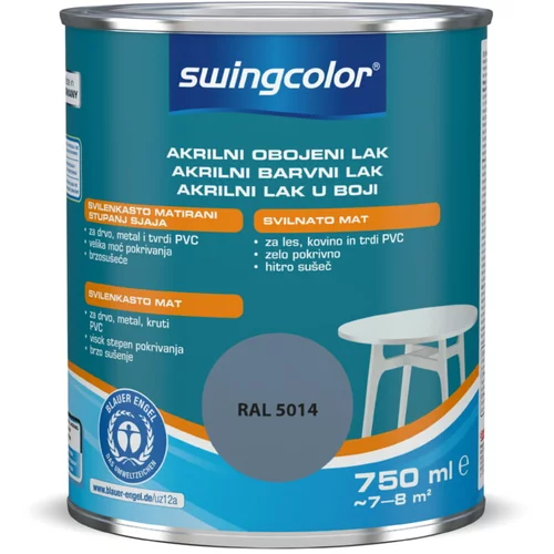 SWINGCOLOR Akrilni barvni lak Swingcolor (golobje modra, svilnato mat, 750 ml)