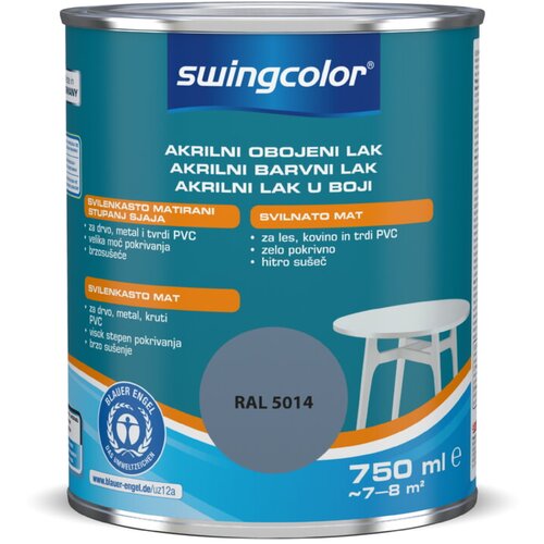 SWINGCOLOR Lak u boji (Golub plava, 750 ml, Svilenkasti mat) Slike