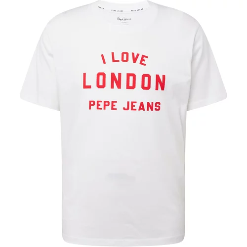 PepeJeans Majica rdeča / bela