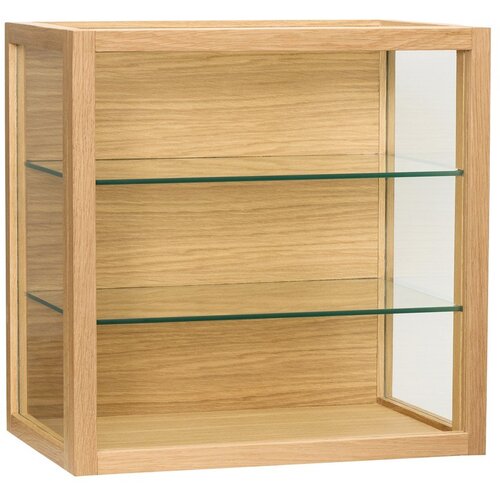 H&amp;uuml;bsch Stenska vitrina v hrastovem dekorju v naravni barvi 40x40x27 cm Poetic &amp;ndash; Slike