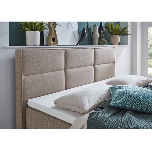 Meise M&amp;ouml;bel Bež boxspring postelja s prostorom za shranjevanje 180x200 cm Tambo &amp;ndash; Slike