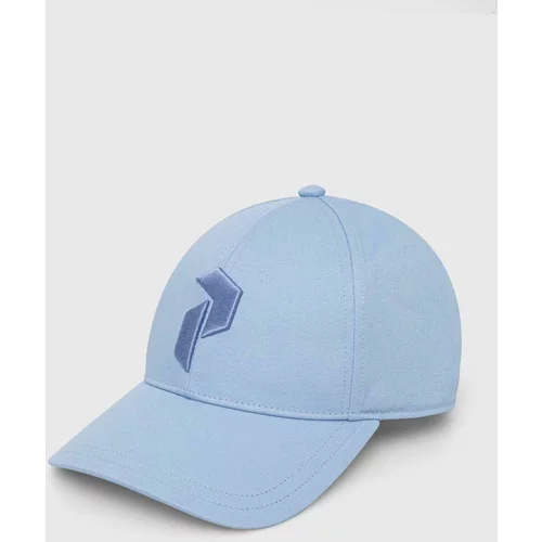 Peak Performance Bombažna bejzbolska kapa mornarsko modra barva