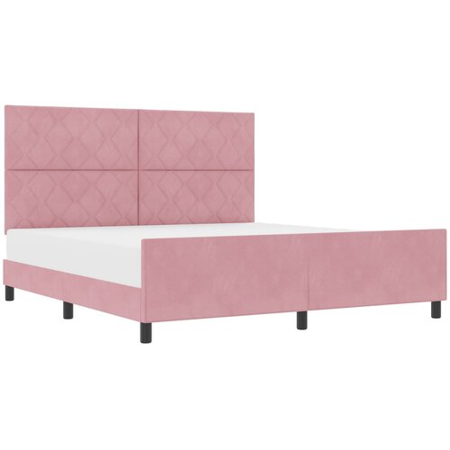 vidaXL Krevet od baršuna Ružičasti 180x200 cm Cijene