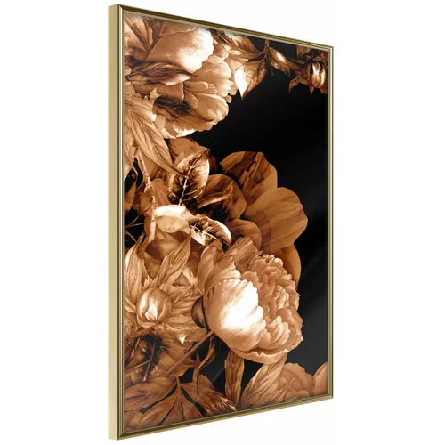  Poster - Summer Flowers in Sepia 40x60