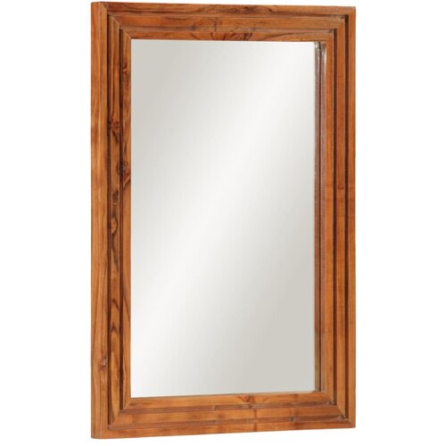 vidaXL kupaonsko ogledalo 50 x 70 cm masivno drvo bagrema i staklo Cijene