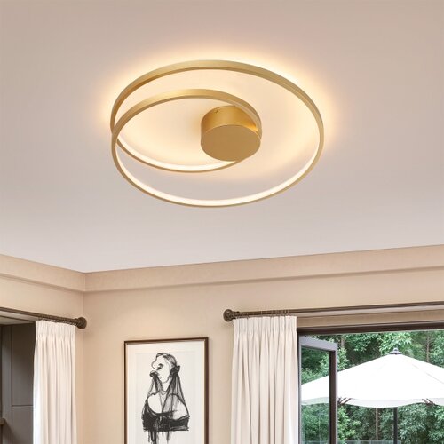  Brilagi - LED prigu&amp;scaron;iva stropna svetiljka TWISTER LED/48W/230V prečnika 50 cm zlatna +DO Slike